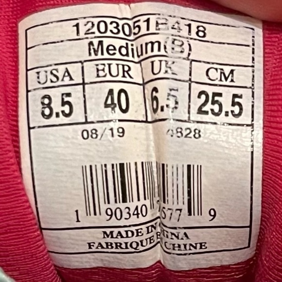 Brooks Ghost 12 Zappos 20th Anniversary Running Shoes Womens Size 8.5 Blue Pink - Picture 7 of 11